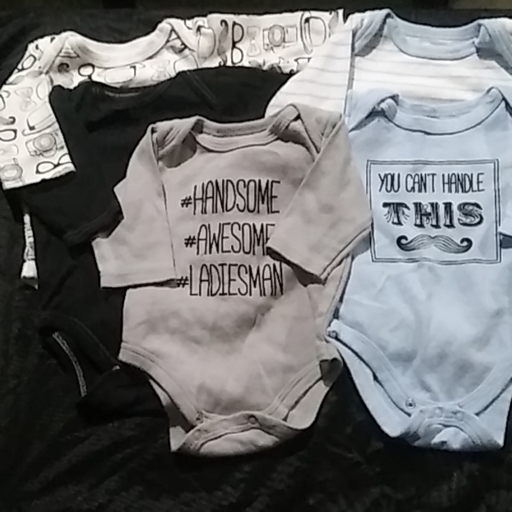 HB Baby Boy Clothing (0-3mo)5pcs